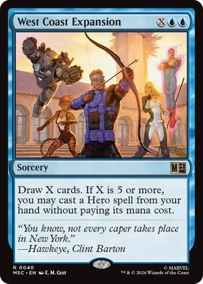 x1 West Coast Expansion R MTG Commander: Marvel Super Heroes M/NM, English