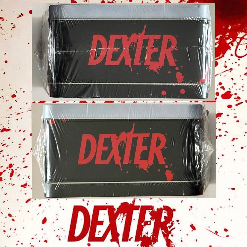Figura de lonchera Dexter SDCC 2013 y salpicaduras de sangre diapositivas aire acondicionado estaño sellado Showtime Foto 4 de 4