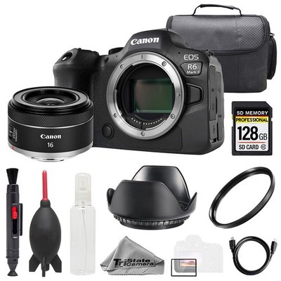 Canon EOS R6 II + RF 16mm f/2.8 STM Lens +128GB+Bag+ UV Filter- Basic Kit