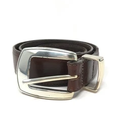 Onyx by Brighton Ranger Belt Mens Size 30 Brown Smooth Leather Made USA Vintage