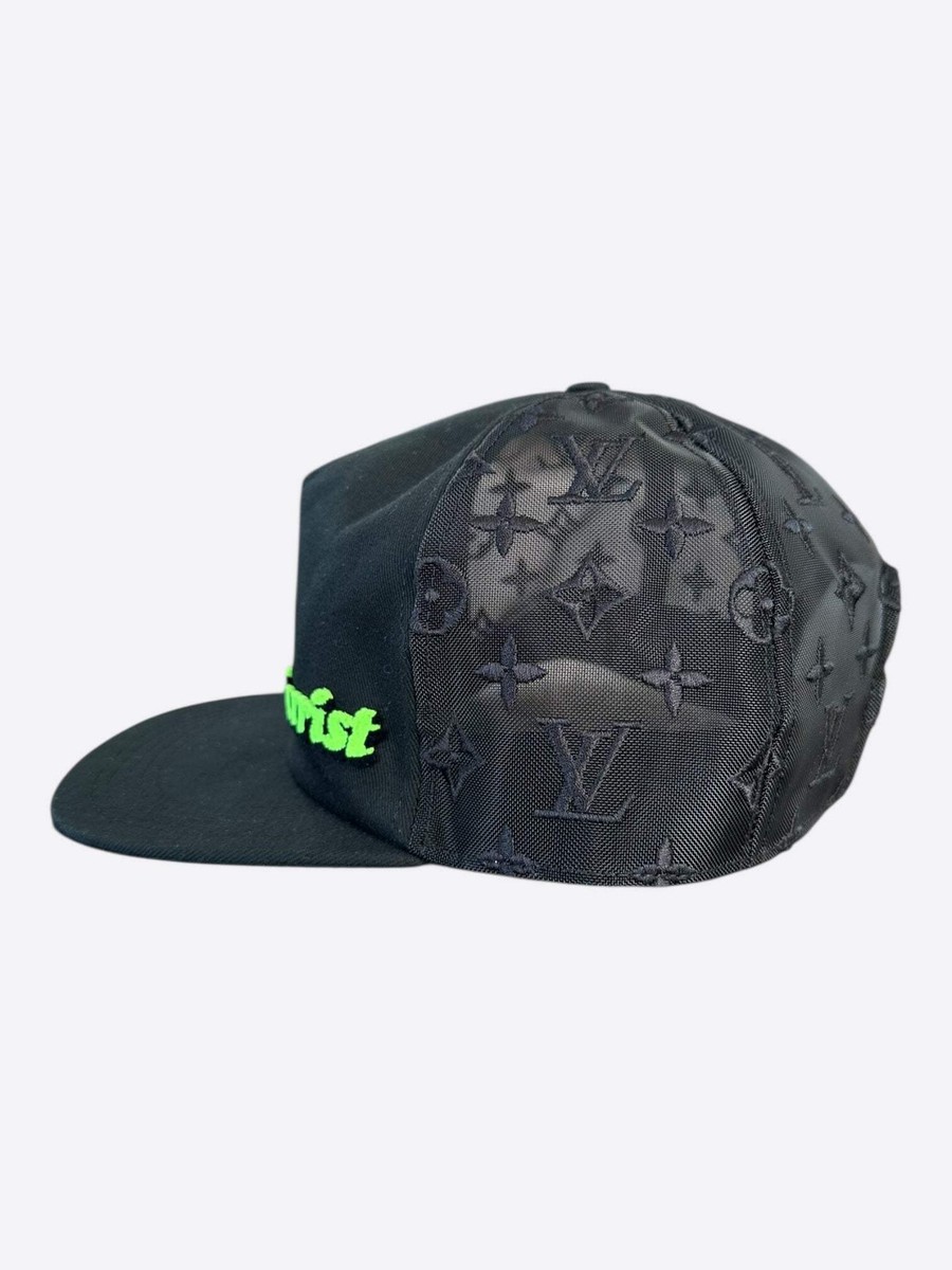 Louis Vuitton Black & Green Tourist Vs. Purist Monogram Hat | eBay