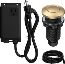 Garbage Disposal Air Switch Kit, UL Listed Sink Top Button, Perfect Match for De