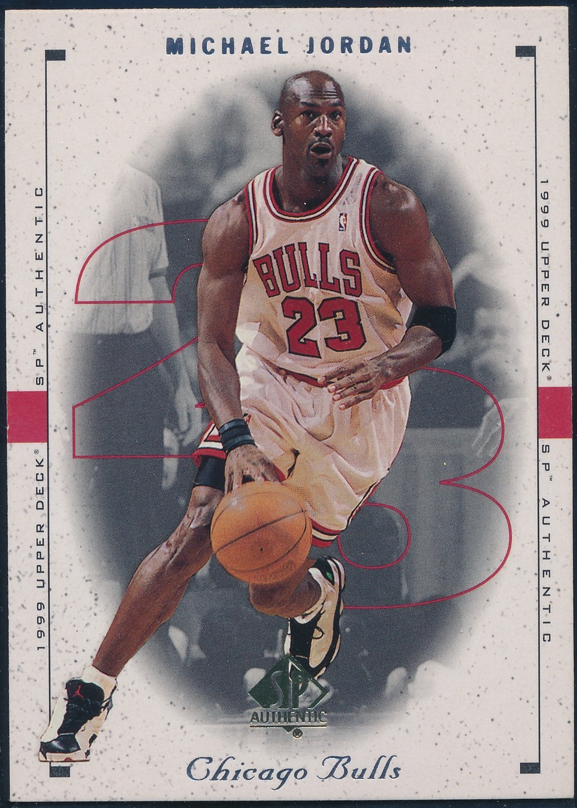 1998-99 UPPER DECK SP AUTHENTIC MICHAEL JORDAN SAMPLE CARD #23