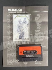 1988 Metallica And Justice For All Taiwan Ltd 9 Tracks Cassette Tape Mega Rare