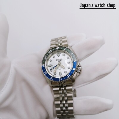 SEIKO 5 Sports SBSC017 White SKX Sports Style GMT Men's Watch New
