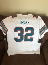 Nike Kenyan Drake Miami Dolphins #32 Football Sewn Jersey  NWT Size 2XL Mens