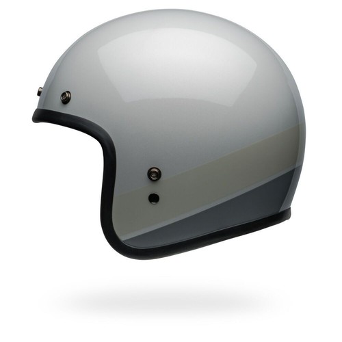 Jet Helmet Bell CUSTOM 500 Apex Gloss Silver Flake - Picture 6 of 9