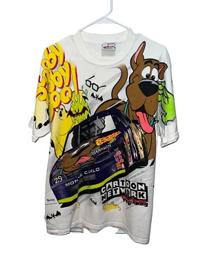 Vintage 1996 Wacky Scooby Doo Nascar CartoonNetwork AOP T-Shirt | eBay