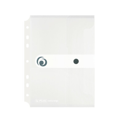 Herlitz Dokumententasche zum Abheften / Dokumentenmappe / A5 / transparent klar