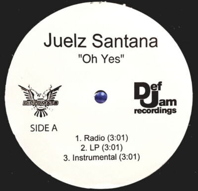 Juelz Santana Oh Yes / Shottas Vinyl Single 12inch Def Jam
