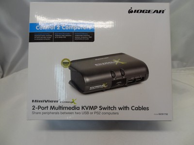 NEW IOGEAR MiniView Extreme X GCS1732 KVMP Switch With Cables - Sealed
