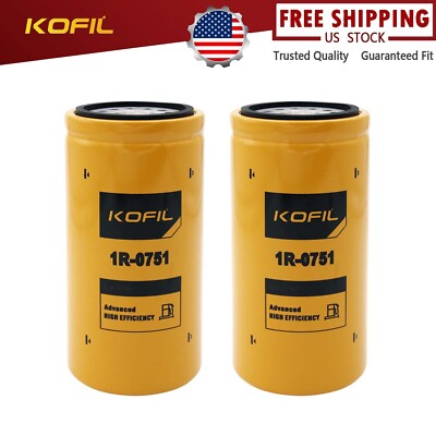 2Sets 1R-0751 Fuel Filter,for Cat C7,C9,3126B,3126E,C-9, 3114,3116, 3126 Engines