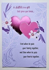 Happy Birthday, For My Sister/Greeting Card (+Envelope 8x5,5")