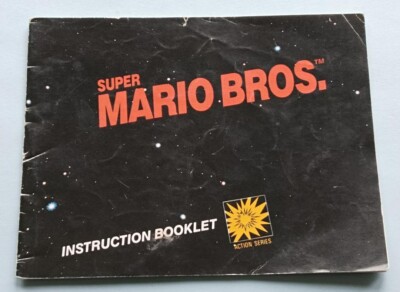 Nintendo NES Super Mario Bros. 1985 Instruction Booklet, Manual