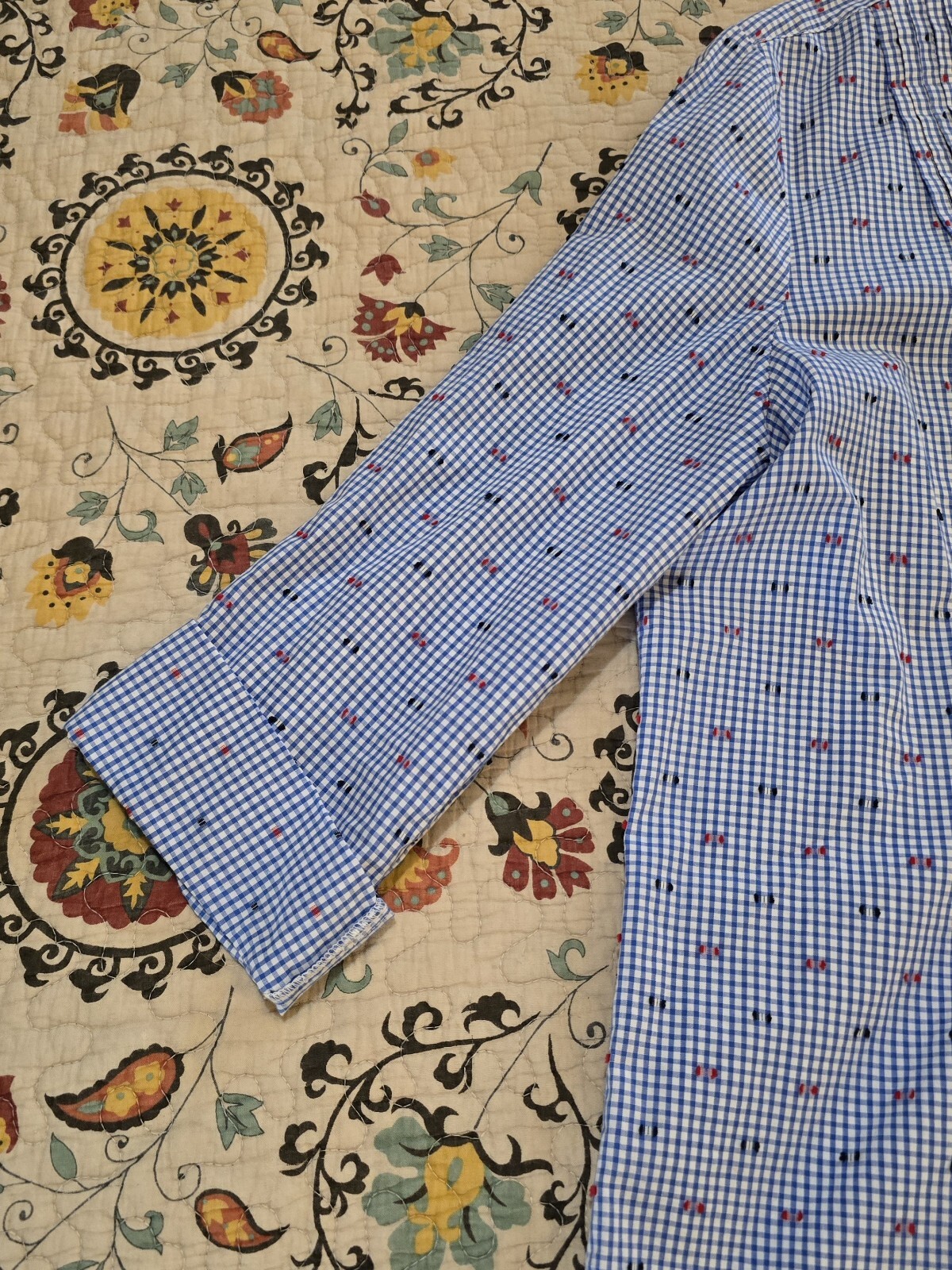 Ruby Rd. Blue White Gingham Pleated Front Shirt W… - image 4