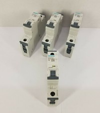  4 Siemens 5SY6104-7 MCB C4 Miniature Circuit Breaker 4A, 230/400V, 1-Pole