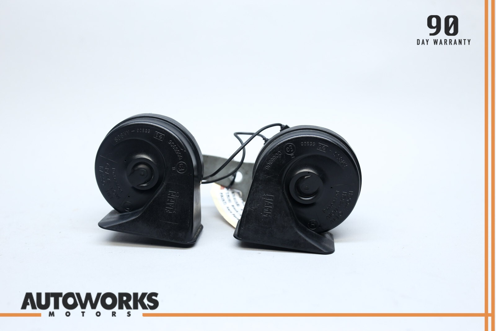 04-08 Maserati Quattroporte M139 Left & Right Tone Signal Horn Set of 2 OEM