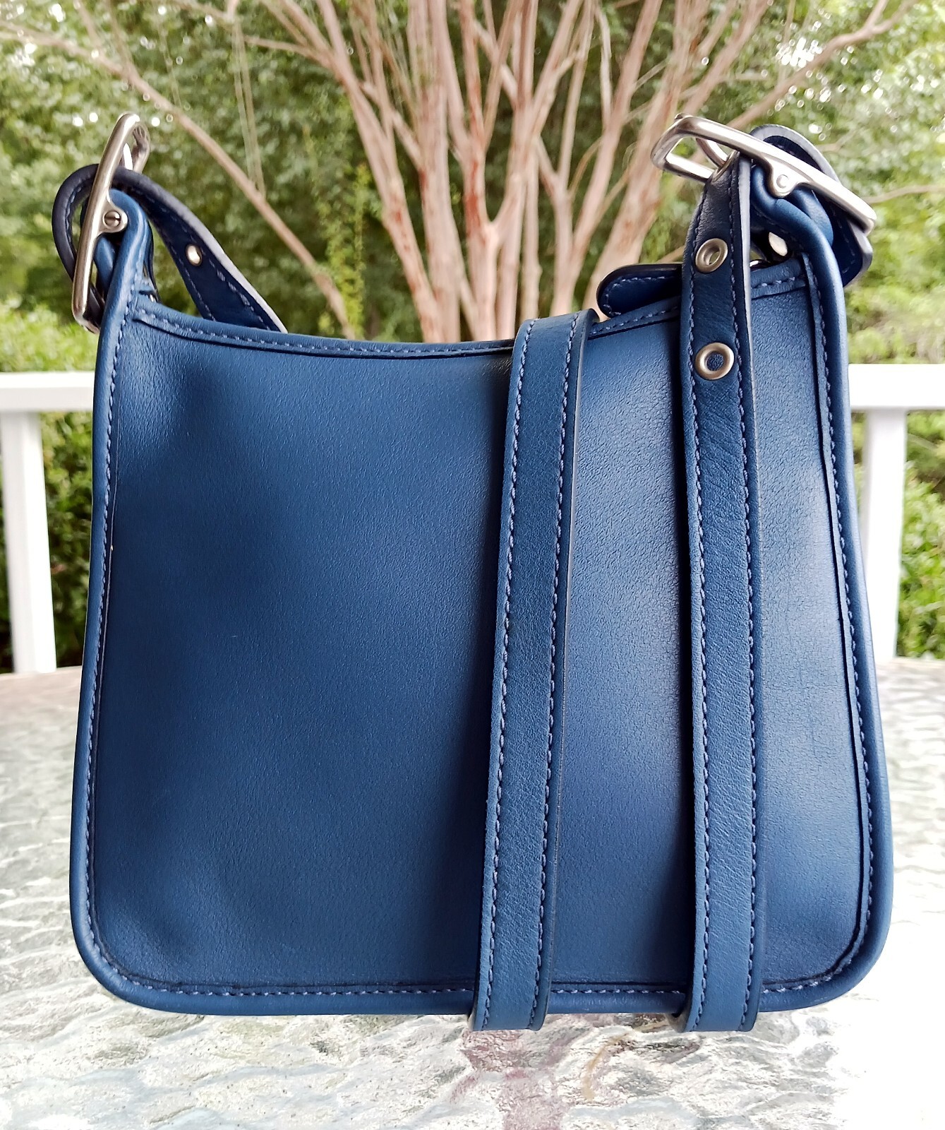 Coach 6610 Vintage Mini Janice Cobalt Blue Crossbody Bag