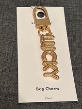 NWT Kate Spade new york x Target Gold Lucky Bag Charm Key chain