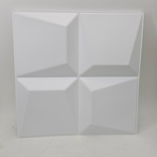 Diffusore acustico 12 pannelli 3D 19,7 x 19,7 x 1 pollici bianco 20 x 20 33 piedi²