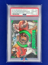 2019 Bowman Chrome Franchise Futures RUTSCHMAN HENDERSON #FF-RH Green /99 PSA 10
