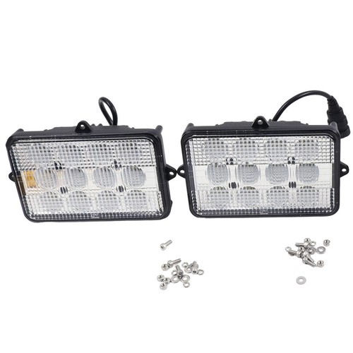 4Pcs 6"x4" LED Cab Light 6500K AH159332 for John Deere 9410 9510 9610 9400 9500 - Picture 2 of 5