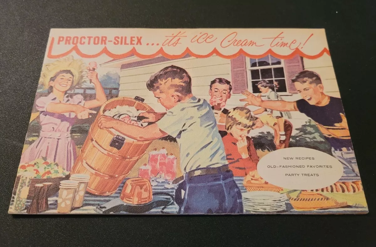 Vintage Pamphlet Recipe Booklet Proctor Silex Ice Cream Freezers