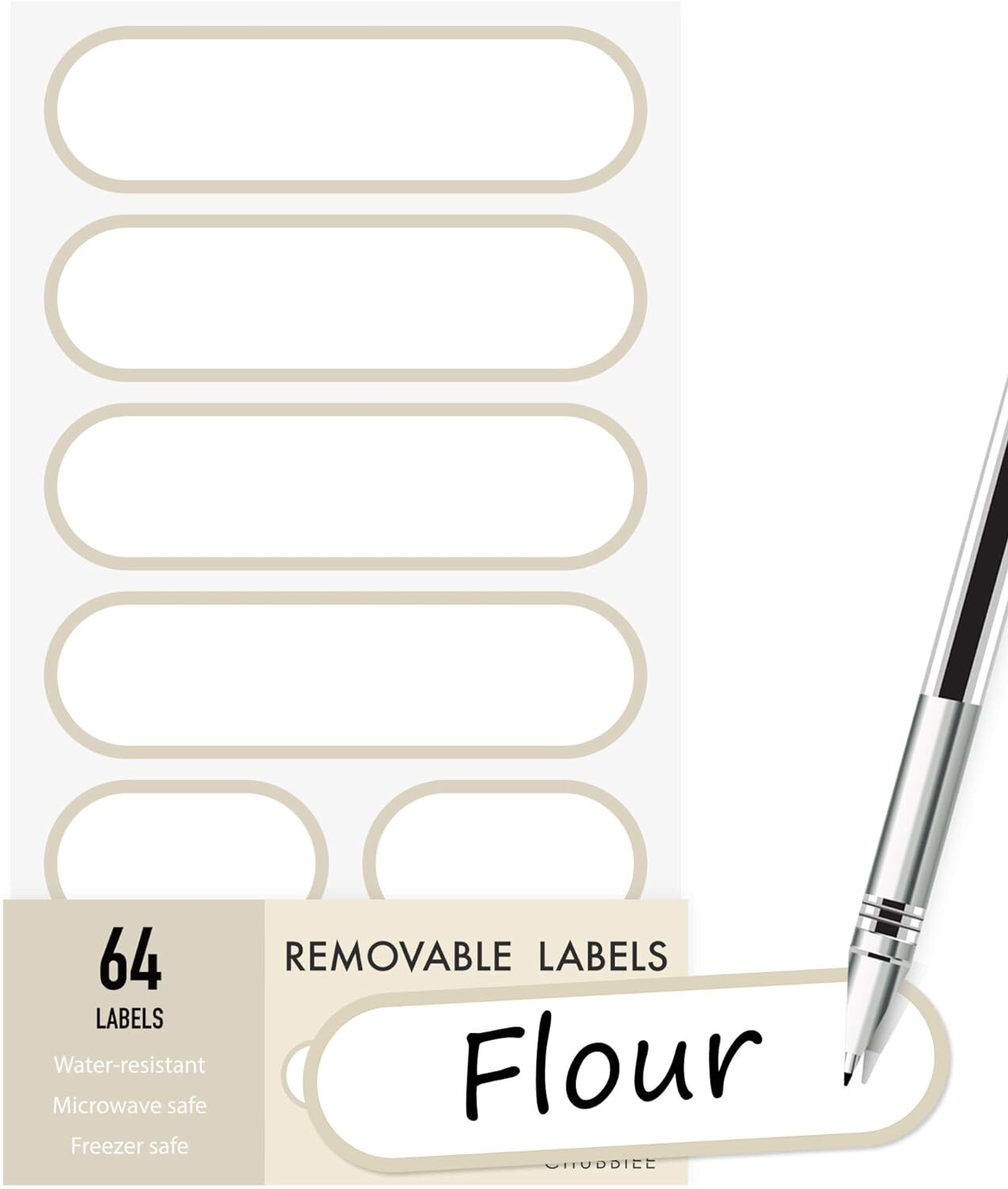 Oxox Labels Waterproof Kitchen Labels for OXO POP Food Storage Containers and Home ...