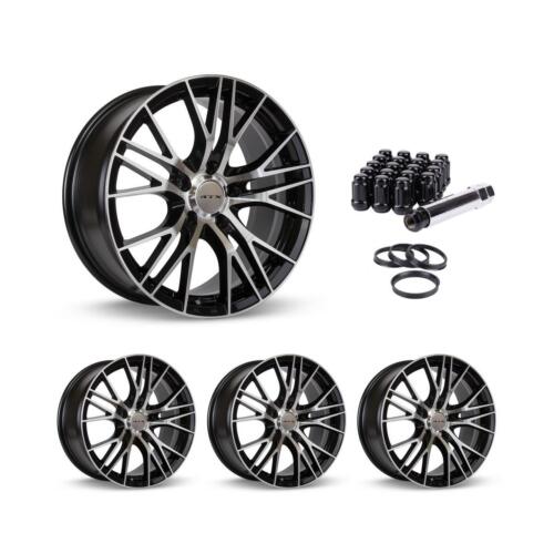 Wheel Rims Set with Black Lug Nuts Kit for 10-24 Chevrolet Camaro P840519 18 inc - Foto 1 di 6