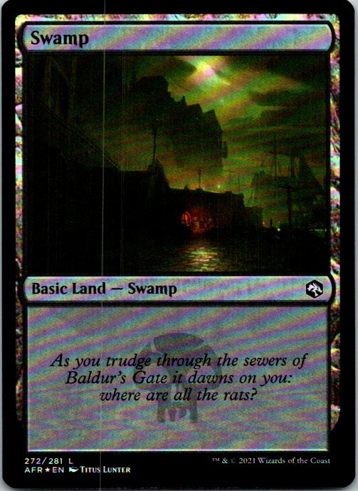 Swamp (272) Foil Adventures In The Forgotten Realms NM | eBay