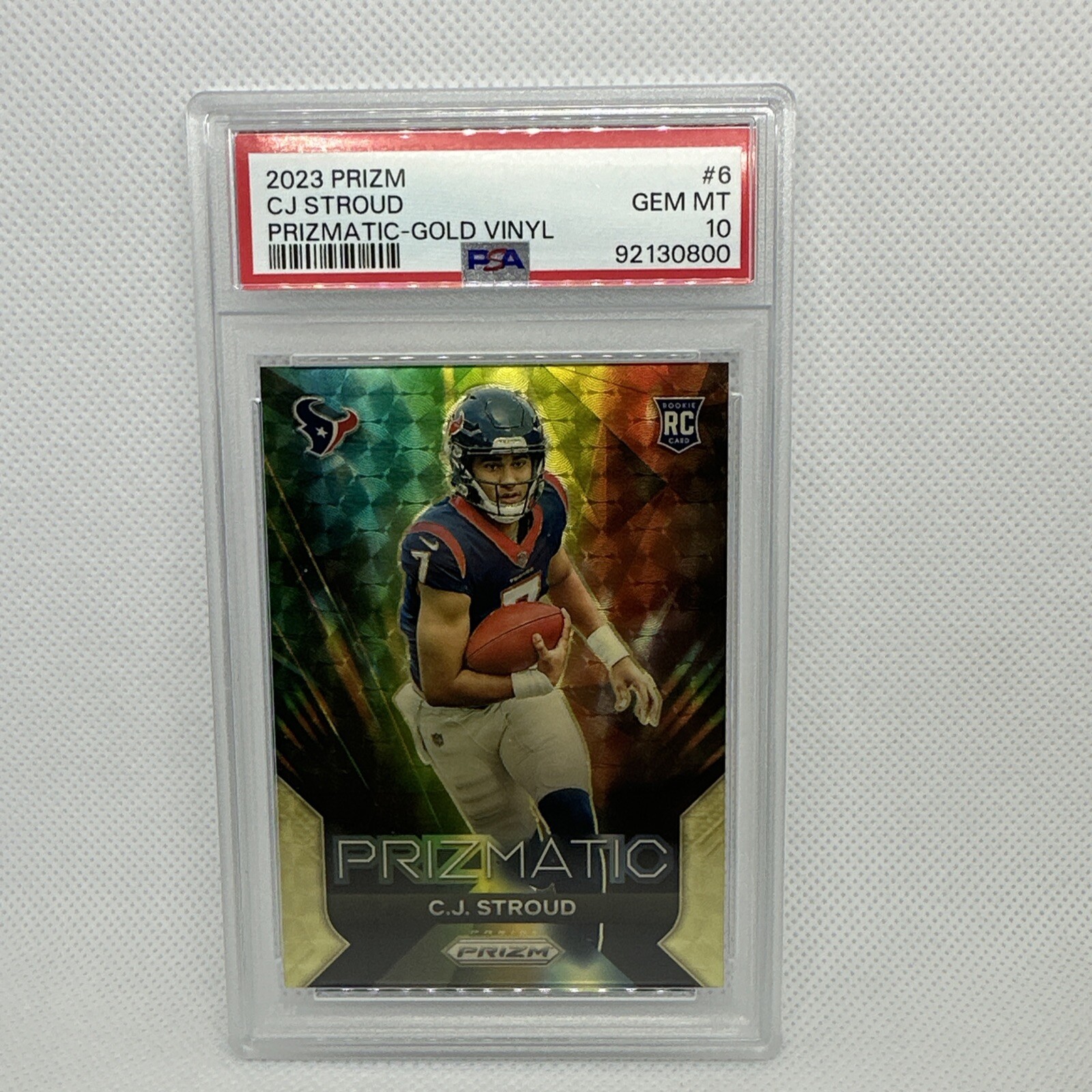 2023 Panini Prizm - Prizmatic Gold Vinyl Prizm #6 C.J. Stroud 2/5 Pop 1