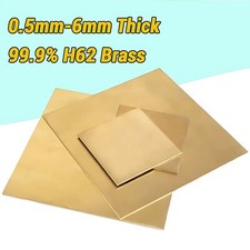 POLISHED BRASS SHEET CZ108 0.5 - 6.0mm Precision Guillotine Cut  Specials