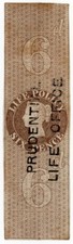 (I.B) QV Revenue : Life Policy 6d (1854) Prudential Life Office OP