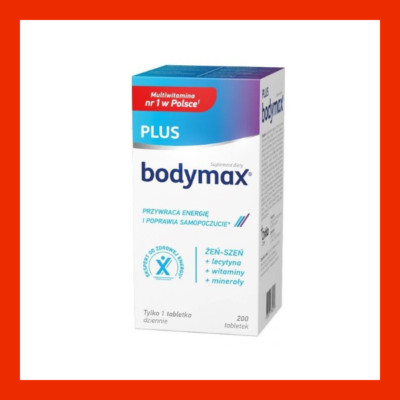 BODYMAX PLUS 200-600 Tabletten Energie Stärkung Vitamine Ginseng Multivitamine