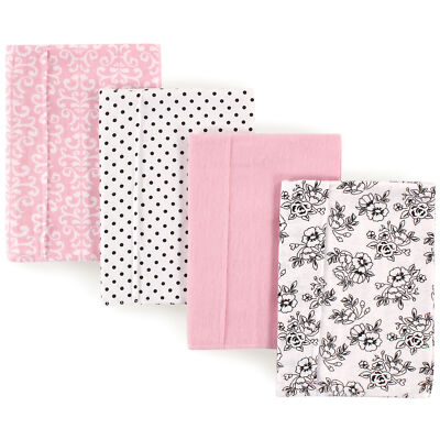 Hudson Baby ® 4-Pack Magical Unicorn Flannel Burp Cloths In Pink Br / Bed Bath - Foto 6