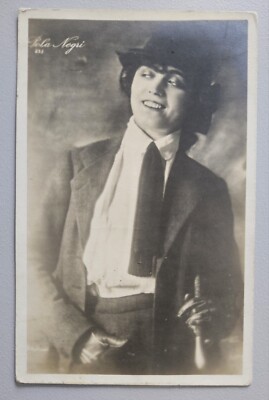 Pola Negri Autogramm Original handsigniert auf echt gelaufene Postkarte 28.09.23