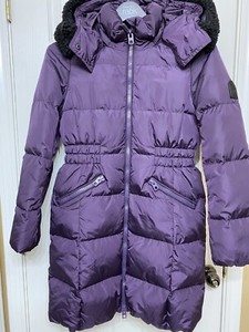 plum puffer coat