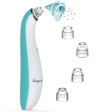 Blackhead Remover Pore Vacuum with 4 Replaceable Suction Probes Light Blue NEW