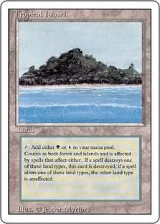 Tropical Island Played MTG Revised 3rd Magic | eBay