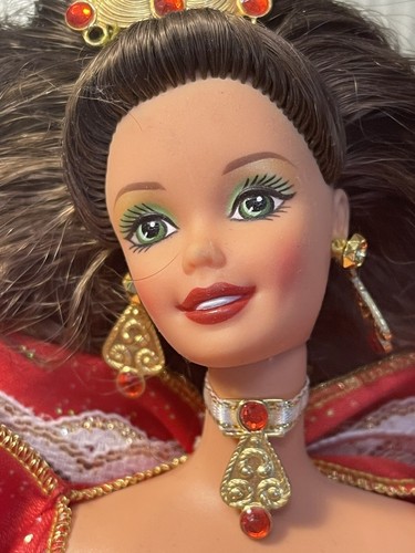 Vintage Holiday Special Edition 1997 Barbie Doll Brunette W/Blue