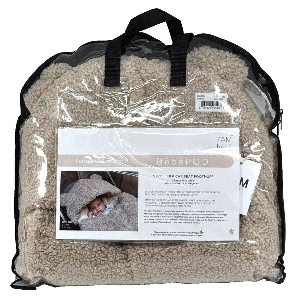 Nuevo 7AM ENFANT BebePOD Peluche SACO PARA PIES Avena BUNTING Cochecito MANTA Acogedor Bebé Foto 2 de 4