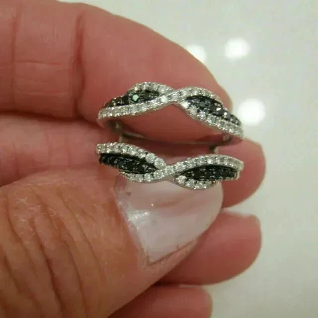 Black diamond wrap online ring