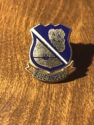 Navy Blue Angels Insignia Hat or Lapel Pin, One Inch Tall, Enamel Finish