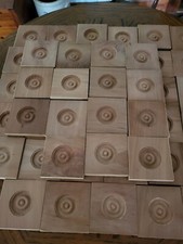 50 Cherry Wood Rosettes Corner Molding