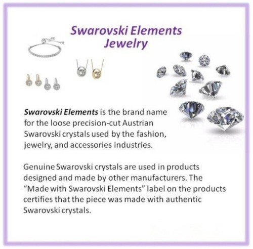 Hecho con cristales de Swarovski® - Pendientes de dólar de arena - Imagen 6 de 6