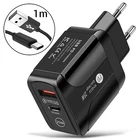 Fast 25W Charger USB C Type C Power Adapter Plug Charging Cable For Samsung Phone