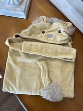West Elm x Pottery Barn Kids Lion Bath Baby Hooded Towel NWOT