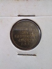Chicago Token Vintage Early 1900s AMPRO Cinema Projector Lucky Coin 4 Leaf Horse