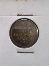 Chicago Token Vintage Early 1900s AMPRO Cinema Projector Lucky Coin 4 Leaf Horse