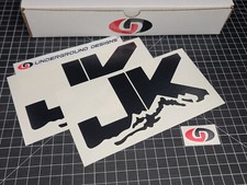 Jk Decals 2pk Mountain Scape Fender Window Stickers Fits 2007-18 Jeep Wrangler